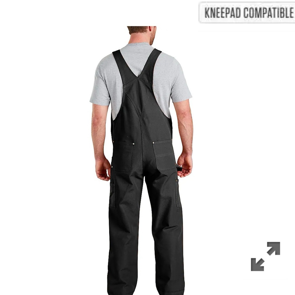 Carhartt Men’s Bib Overall - Relaxed Fit - Duck 40x30 - Picture 2 of 5